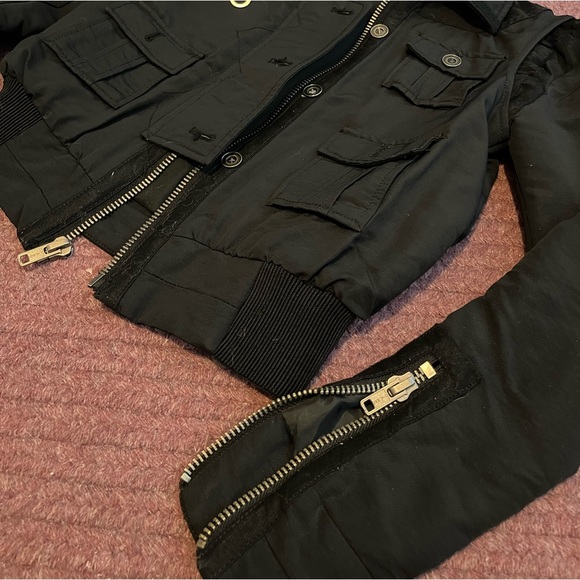 Junior Black Utility Jacket - Size XS - Picture 4 of 4
